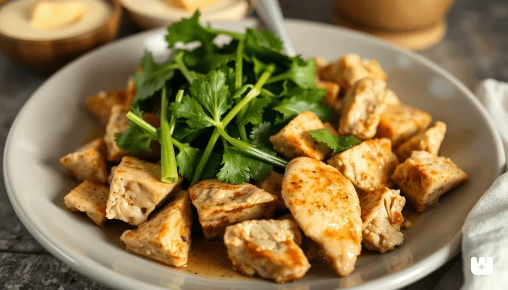 Healthy ground chicken and vegetable stir-fry in a wok