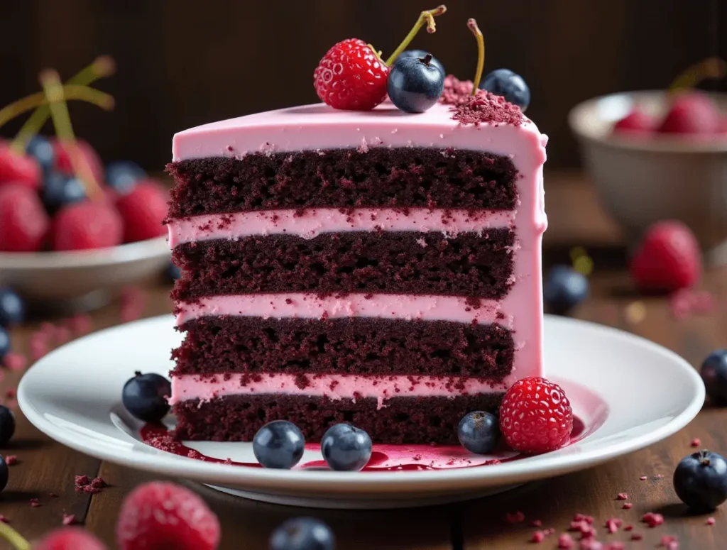 Mini Black Forest cupcakes with cream, cherries, and chocolate garnish