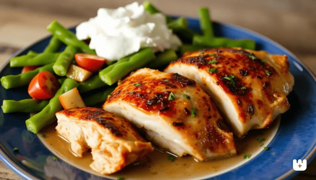 Chicken tenderloin salad with avocado, cherry tomatoes, and greens